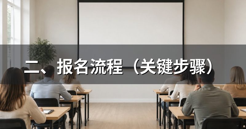 二、报名流程（关键步骤）