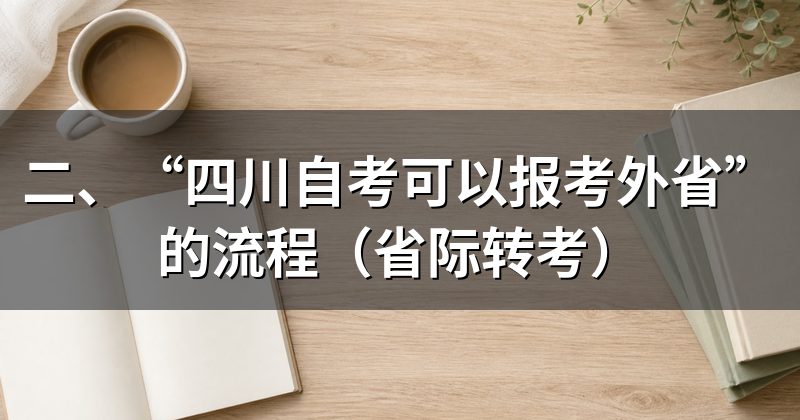 二、“四川自考可以报考外省”的流程（省际转考）