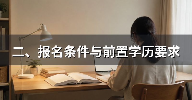 二、报名条件与前置学历要求