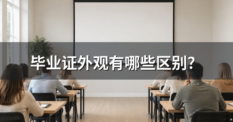 毕业证外观有哪些区别?