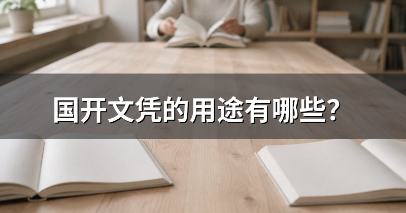 国开文凭的用途有哪些?