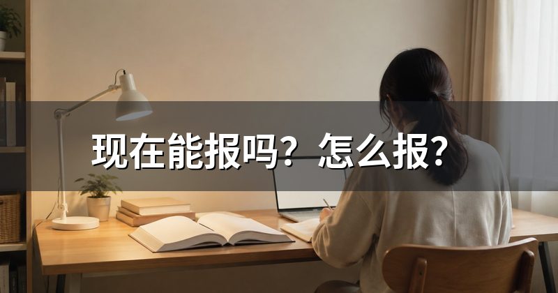 现在能报吗?怎么报?