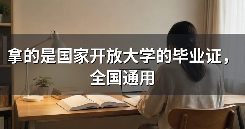 拿的是国家开放大学的毕业证,全国通用
