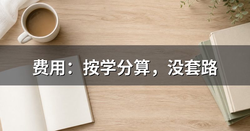 费用:按学分算,没套路
