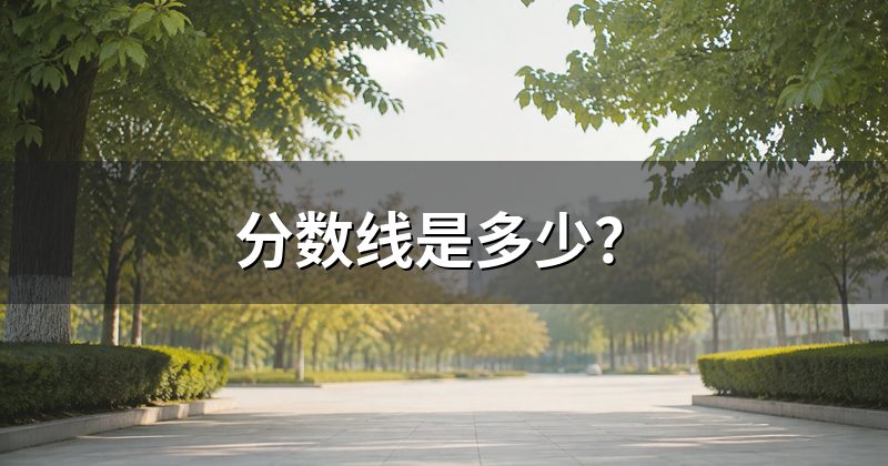 分数线是多少?