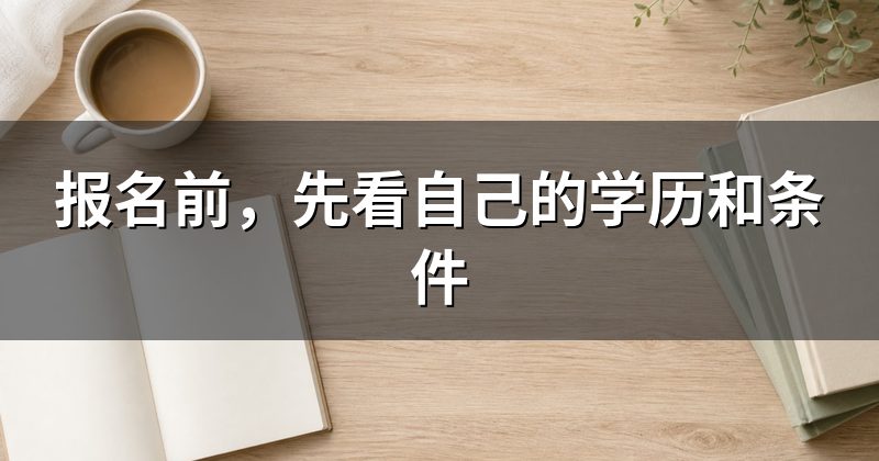 报名前,先看自己的学历和条件