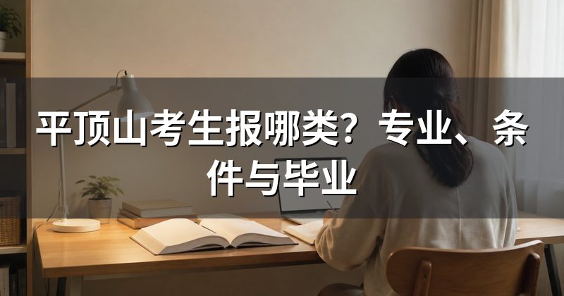 平顶山考生报哪类?专业、条件与毕业