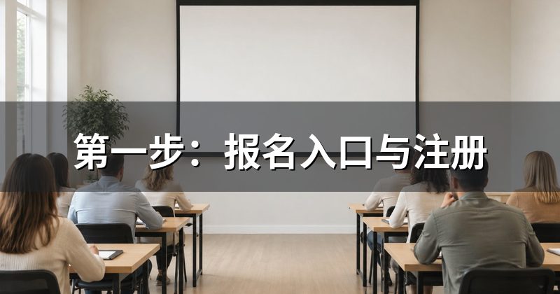 第一步：报名入口与注册