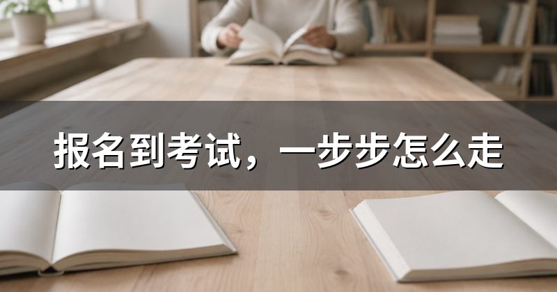 报名到考试,一步步怎么走