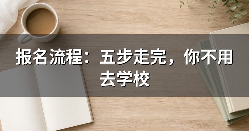 报名流程:五步走完,你不用去学校