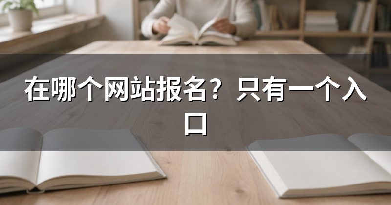 在哪个网站报名?只有一个入口