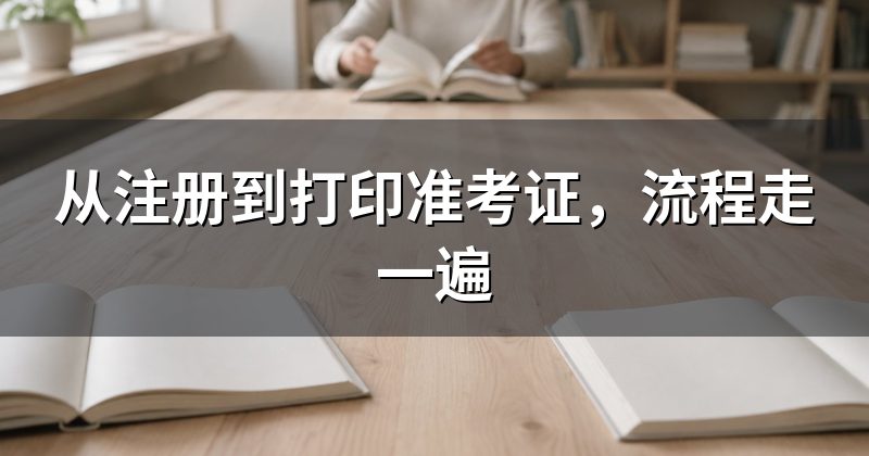 从注册到打印准考证，流程走一遍