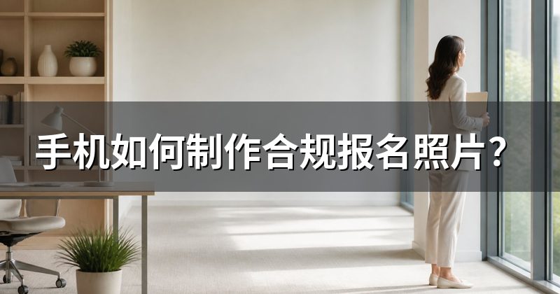 手机如何制作合规报名照片?