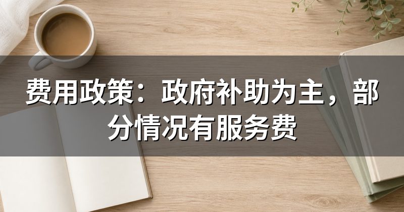 费用政策:政府补助为主,部分情况有服务费