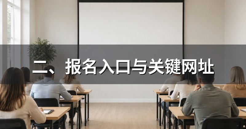 二、报名入口与关键网址