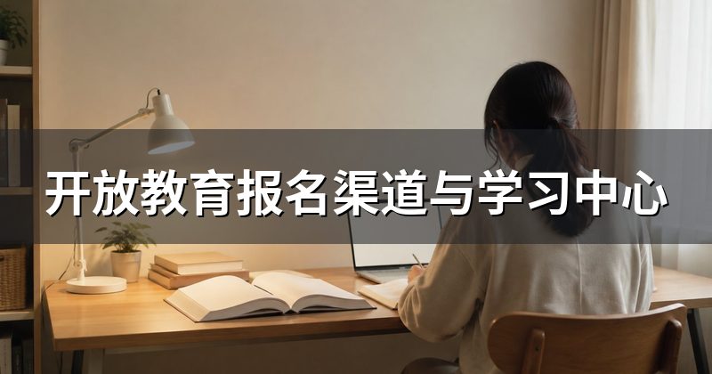 开放教育报名渠道与学习中心