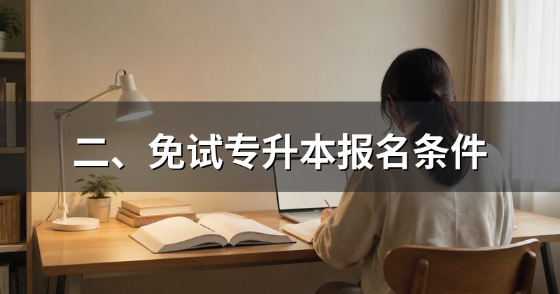 二、免试专升本报名条件