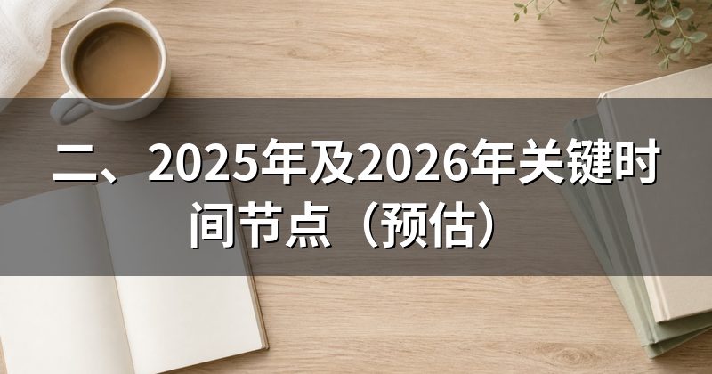 二、2025年及2026年关键时间节点(预估)