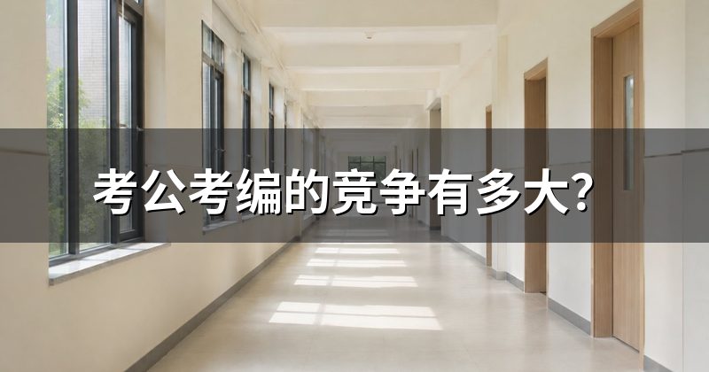考公考编的竞争有多大?