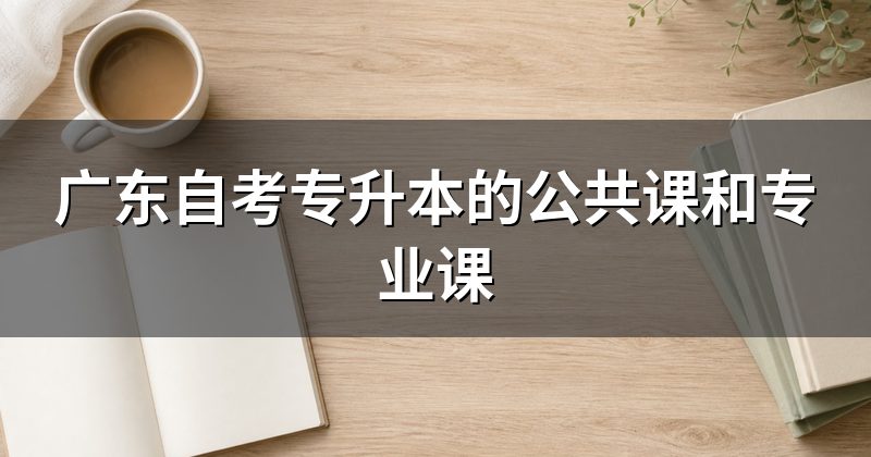 广东自考专升本的公共课和专业课