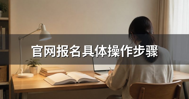 官网报名具体操作步骤