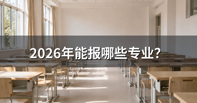2026年能报哪些专业？