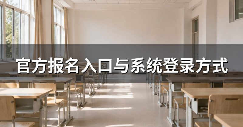 官方报名入口与系统登录方式