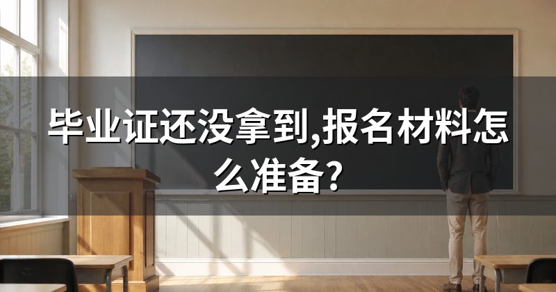 毕业证还没拿到,报名材料怎么准备?