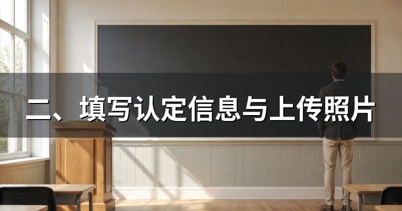 二、填写认定信息与上传照片