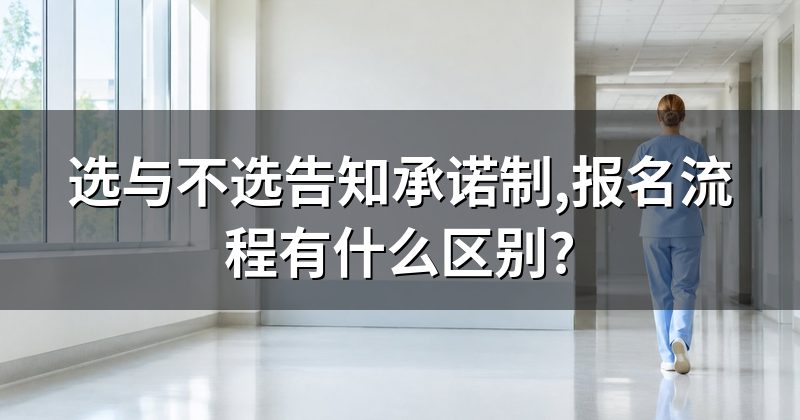 选与不选告知承诺制,报名流程有什么区别?
