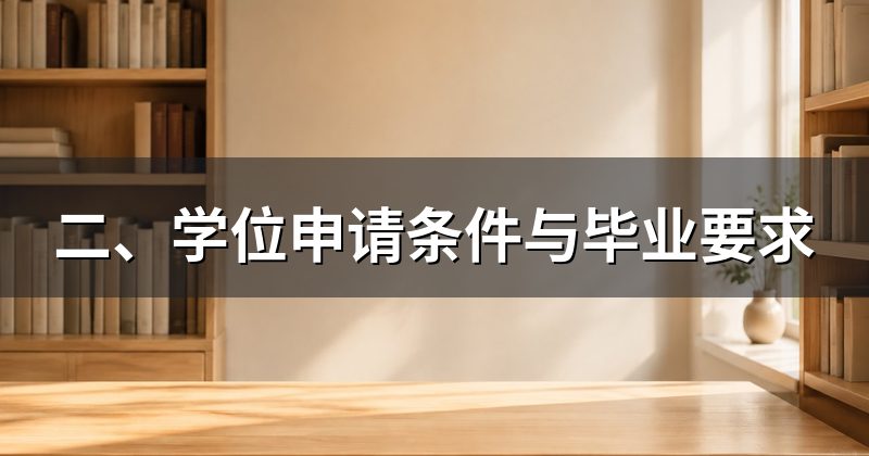 二、学位申请条件与毕业要求