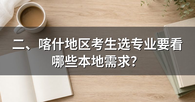 二、喀什地区考生选专业要看哪些本地需求?