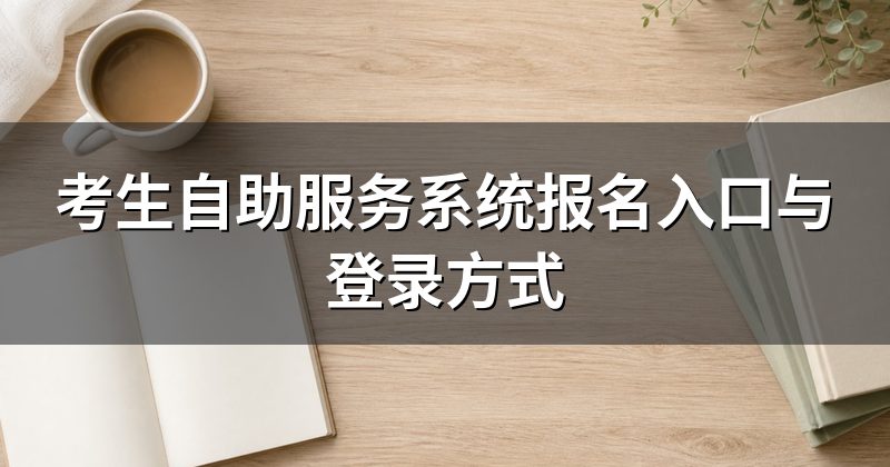 考生自助服务系统报名入口与登录方式