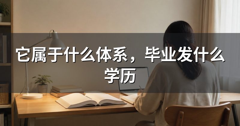 它属于什么体系,毕业发什么学历