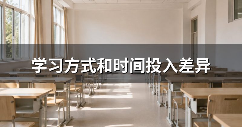学习方式和时间投入差异