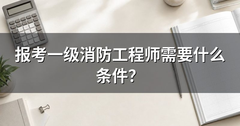 报考一级消防工程师需要什么条件?