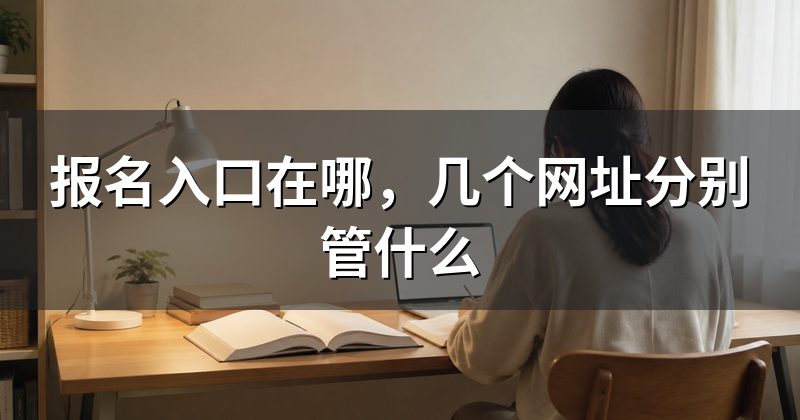 报名入口在哪,几个网址分别管什么