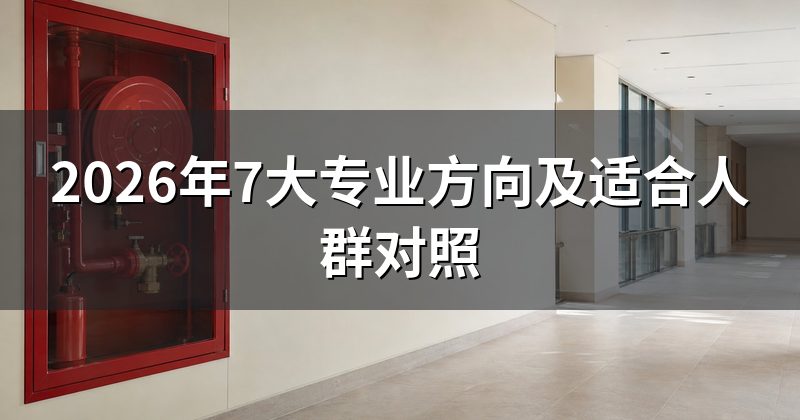 2026年7大专业方向及适合人群对照