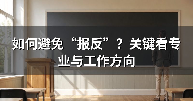 如何避免“报反”？关键看专业与工作方向