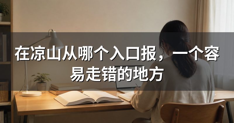 在凉山从哪个入口报,一个容易走错的地方