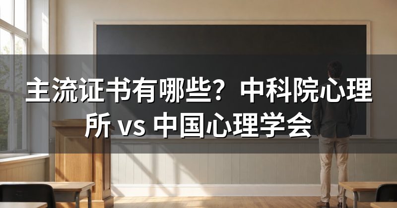 主流证书有哪些?中科院心理所 vs 中国心理学会