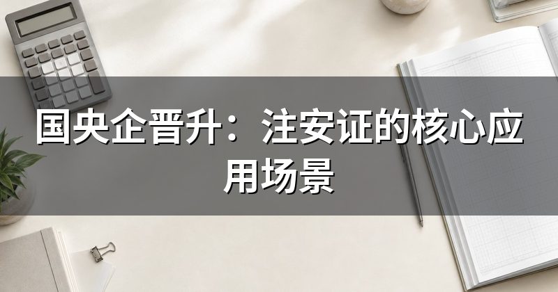 国央企晋升:注安证的核心应用场景