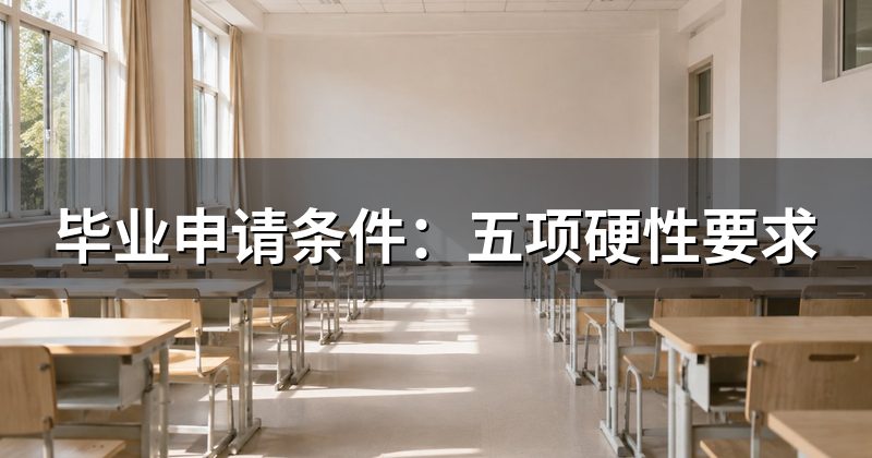 毕业申请条件：五项硬性要求