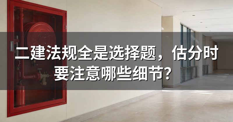 二建法规全是选择题,估分时要注意哪些细节?