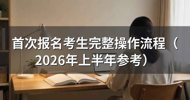 首次报名考生完整操作流程(2026年上半年参考)