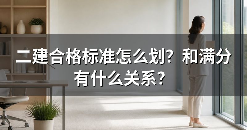 二建合格标准怎么划？和满分有什么关系？