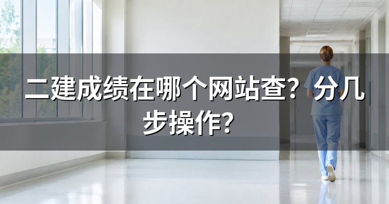 二建成绩在哪个网站查?分几步操作?