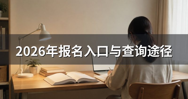 2026年报名入口与查询途径