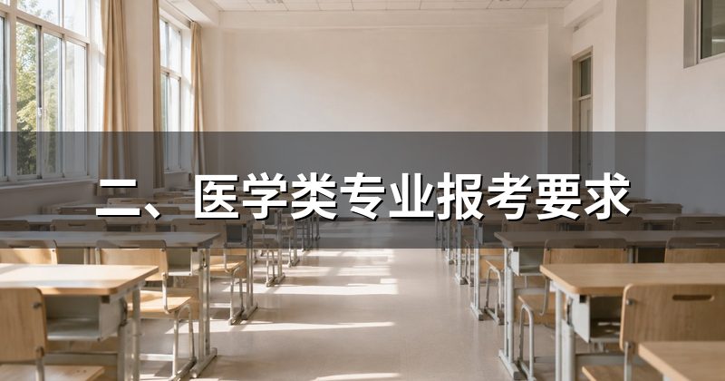 二、医学类专业报考要求