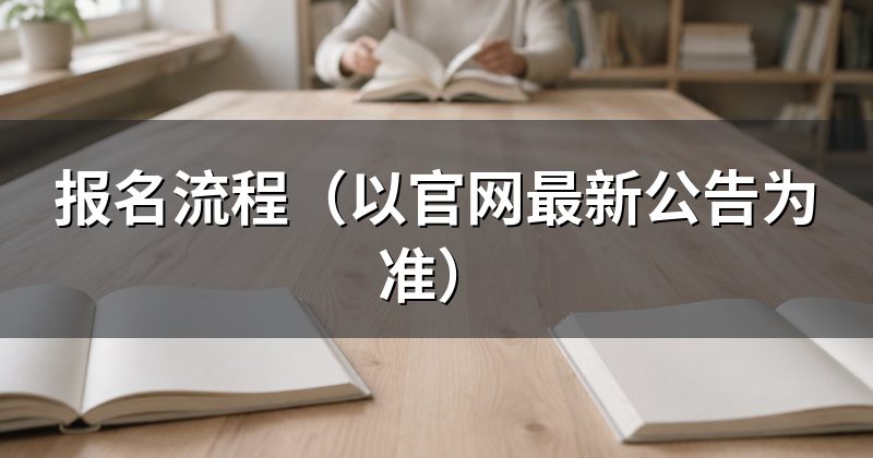报名流程(以官网最新公告为准)